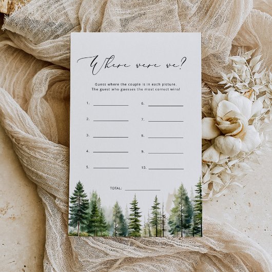 Waldkiefern Wo waren wir Brautparty