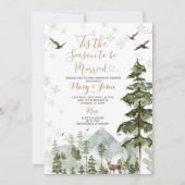 Waldkiefernbaum Dies ist die Jahreszeit, um Verhei Einladung (Vorderseite)