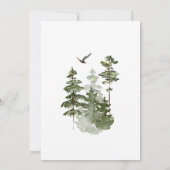 Waldkiefernbaum Dies ist die Jahreszeit, um Verhei Einladung (Rückseite)