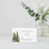 Waldkiefernbäume, wie groß der Bauch der Mama ist Begleitkarte (Stehend Vorderseite)