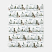 Waldkiefernwald Reindeer Stag & Doe Fleece Bl (Vorderseite)