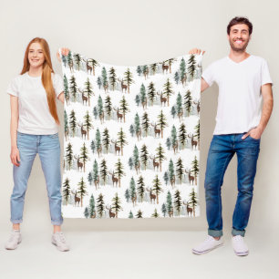 Waldkiefernwald Rentierstag & Doe Fleecedecke