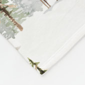 Waldkiefernwald Rentierstag & Doe Fleecedecke (Ecke)