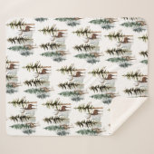 Waldkiefernwald Rentierstag & Doe Sherpadecke (Vorderseite (Horizontal))