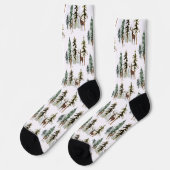 Waldkiefernwald Rentierstag & Doe Socken (Linkes Detail)