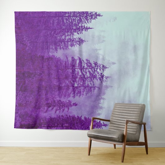 Waldkiefernwälder Mural | Mauer Wandteppich (Beispiel (Horizontal))