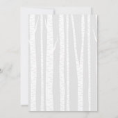 WaldKinderzimmer-Babyrotwild-und Fox-Baby-Dusche Einladung (Rückseite)