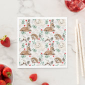 Waldkliniken, Winterschnee zum Thema Serviette (Beispiel)