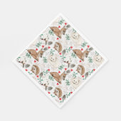 Waldkliniken, Winterschnee zum Thema Serviette (Ecke)