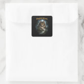 Waldkönig Quadratischer Aufkleber (Tasche)