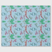 Waldkreaturen Geschenkpapier (Flach)