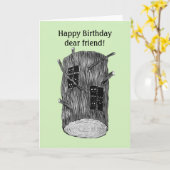 Waldkreaturen im Baumprotokoll Benutzerdefinierter Karte (Gelbe Blume)