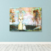 Waldkreaturen Kaninchenschwärme Leinwanddruck (Insitu (Holzboden))