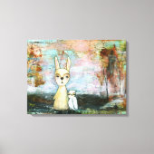 Waldkreaturen Kaninchenschwärme Leinwanddruck (Vorderseite)