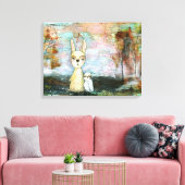 Waldkreaturen Kaninchenschwärme Leinwanddruck (Insitu (Wohnzimmer))