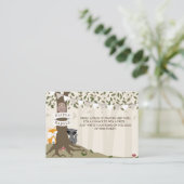 Waldkreaturen - Neutraler Windelschlag Begleitkarte (Stehend Vorderseite)