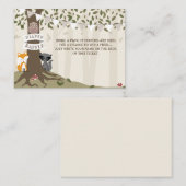 Waldkreaturen - Neutraler Windelschlag Begleitkarte (Vorne/Hinten)