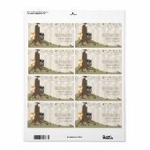 Waldkreaturen - Neutrales Baby-Duschlabel (Vorne)