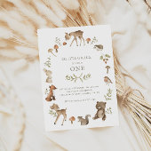 Waldkreaturen Wildtiere einen Geburtstag Einladung