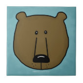 Waldkritter-bester Waldfreund-Bär Fliese (Vorderseite)