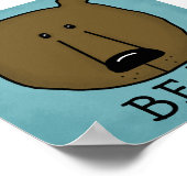 Waldkritter-bester Waldfreund-Bär Poster (Ecke)