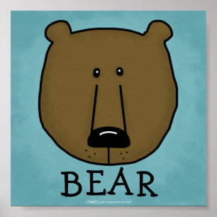 Waldkritter-bester Waldfreund-Bär Poster