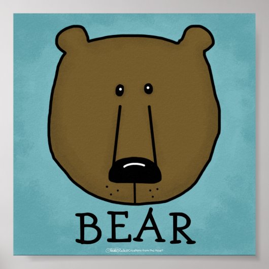 Waldkritter-bester Waldfreund-Bär Poster (Vorne)