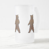Waldland Animal Brown Grizzle Bär Mattglas Bierglas (VorderseiteRechts)