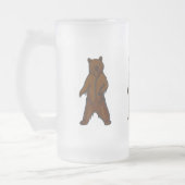 Waldland Animal Brown Grizzle Bär Mattglas Bierglas (Links)
