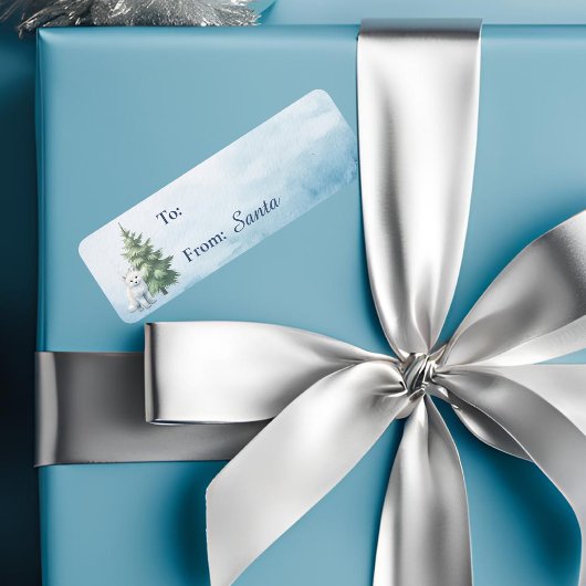 Waldland Arctic Fox Weihnachtsgeschenk-Label