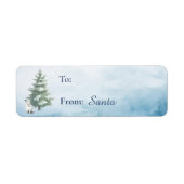 Waldland Arctic Hare Weihnachtsgeschenk-Label (Vorne)