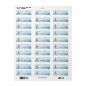 Waldland Arctic Hare Weihnachtsgeschenk-Label (Vorne)