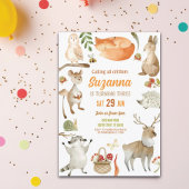 Waldland Birthday Einladung Party Tiere Wald