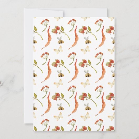 Waldland Birthday Einladung Party Tiere Wald (Rückseite)