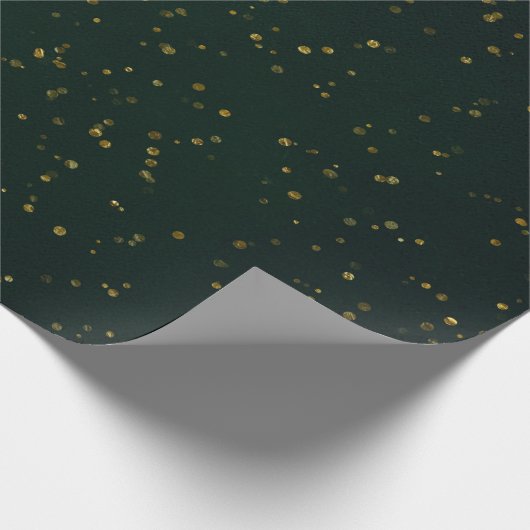 Waldland Cali Grünwald Gold Kleiner Dot Confetti Geschenkpapier (Ecke)