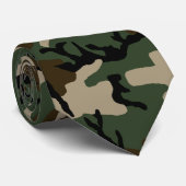 Waldland-CAMOUFLAGE Krawatte (Gerollt)