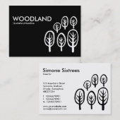 Waldland (Chubby) - Schwarz und Weiß II Visitenkarte (Vorne/Hinten)