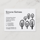 Waldland (Chubby) - Schwarz und Weiß II Visitenkarte (Rückseite)