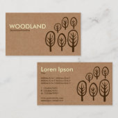 Waldland - Creme + Dunkles Brown auf Sammelpack Visitenkarte (Vorne/Hinten)