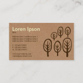 Waldland - Creme + Dunkles Brown auf Sammelpack Visitenkarte (Rückseite)