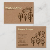 Waldland - Creme + Dunkles Brown auf Sammelpack Visitenkarte (Vorne/Hinten)