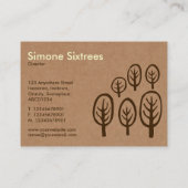 Waldland - Creme + Dunkles Brown auf Sammelpack Visitenkarte (Rückseite)