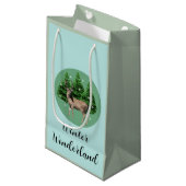 Waldland Dei Winter Wunderland Geschenktasche Kleine Geschenktüte (Vorderseite Schrägansicht)