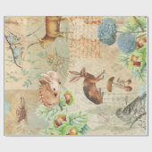 Waldland-Dekoupage Wald Wildtiere, Kaninchen Geschenkpapier (Flach)