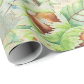 Waldland-Dekoupage Wald Wildtiere, Kaninchen Geschenkpapier (Rolleneckpunkt)