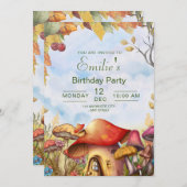 Waldland - Einladung zum Geburtstag , Waldpolster (Vorne/Hinten)