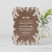Waldland | Einladung zur Hochzeit (Stehend Vorderseite)