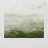 Waldland Evergreen Mountains Hochzeitdetails Begleitkarte (Rückseite)