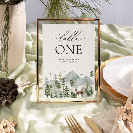 Waldland Evergreen Tischnummer