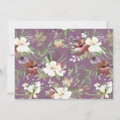 Waldland Fairy Birthday Einladung Wasserfarbe (Rückseite)